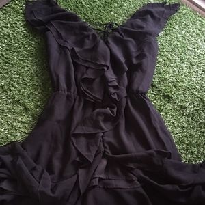 H&M Black Asymmetrical Dress